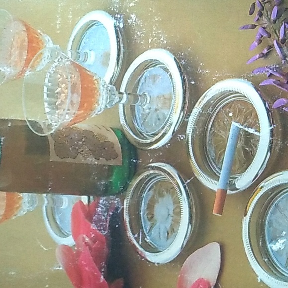 βοΈ Coasters VINTAGE SET of 4 SILVER & CRYSTAL COASTERS in Original Box - Picture 3 of 15